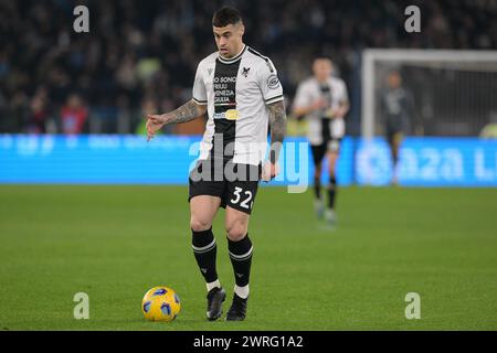 Roma, Italien. März 2024. Marin Payero von Udinese während des Fußballspiels der Serie A, Lazio vs Udinese, 11. März 2024 (Foto: AllShotLive/SIPA USA) Credit: SIPA USA/Alamy Live News Stockfoto