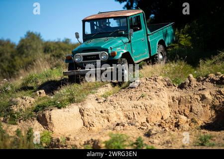 20/09/19 einer von zwei FJ Land Cruisers, die 1975 von Toyota GB neu importiert wurden und in Sussex für £ 73.000 + MwSt. verkauft werden. Alle Rechte vorbehalten: F Stop Press Ltd Stockfoto