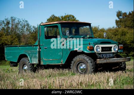 20/09/19 einer von zwei FJ Land Cruisers, die 1975 von Toyota GB neu importiert wurden und in Sussex für £ 73.000 + MwSt. verkauft werden. Alle Rechte vorbehalten: F Stop Press Ltd Stockfoto