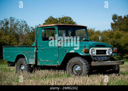 20/09/19 einer von zwei FJ Land Cruisers, die 1975 von Toyota GB neu importiert wurden und in Sussex für £ 73.000 + MwSt. verkauft werden. Alle Rechte vorbehalten: F Stop Press Ltd Stockfoto