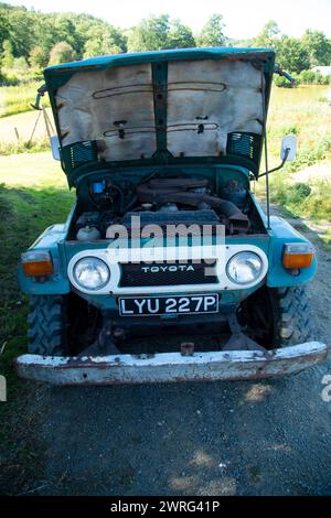 20/09/19 einer von zwei FJ Land Cruisers, die 1975 von Toyota GB neu importiert wurden und in Sussex für £ 73.000 + MwSt. verkauft werden. Alle Rechte vorbehalten: F Stop Press Ltd Stockfoto