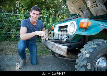 20/09/19 einer von zwei FJ Land Cruisers, die 1975 von Toyota GB neu importiert wurden und in Sussex für £ 73.000 + MwSt. verkauft werden. Alle Rechte vorbehalten: F Stop Press Ltd Stockfoto