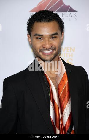 Burbank, USA. März 2024. Schauspieler Makinley Patterson besucht die Premiere des Films „Forty-Seven Days with Jesus“ im AMC Burbank 16, Los Angeles, CA, 11. März 2024 Credit: Eugene Powers/Alamy Live News Stockfoto