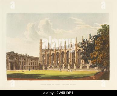 Südseite der King's College Chapel, 1815. Private Sammlung Stockfoto