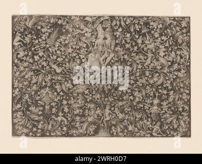 Ornament mit zwei Liebenden, um 1495. Private Sammlung Stockfoto