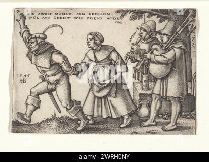 Das Ende des Jahres, aus der Episode „das Bauernfest oder die zwölf Monate“, 1546–1547. Private Sammlung Stockfoto