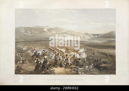 Der Angriff der schweren Kavallerie-Brigade in der Schlacht von Balaklava am 25. Oktober 1854, 1854–1855. Private Sammlung Stockfoto