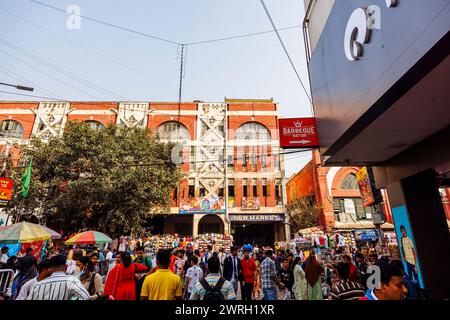 New Market, eine riesige Einkaufspassage, die früher als Sir Stuart Hogg Market bekannt war, Kalkutta, Hauptstadt von West Bengalen, Indien Stockfoto