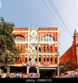 New Market, eine riesige Einkaufspassage, die früher als Sir Stuart Hogg Market bekannt war, Kalkutta, Hauptstadt von West Bengalen, Indien Stockfoto