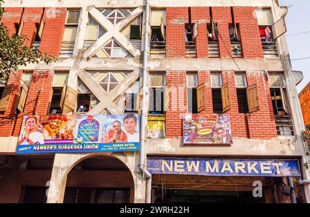 New Market, eine riesige Einkaufspassage, die früher als Sir Stuart Hogg Market bekannt war, Kalkutta, Hauptstadt von West Bengalen, Indien Stockfoto