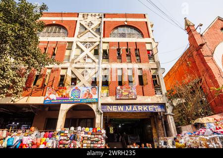 New Market, eine riesige Einkaufspassage, die früher als Sir Stuart Hogg Market bekannt war, Kalkutta, Hauptstadt von West Bengalen, Indien Stockfoto