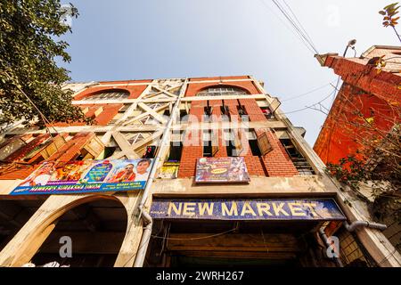 New Market, eine riesige Einkaufspassage, die früher als Sir Stuart Hogg Market bekannt war, Kalkutta, Hauptstadt von West Bengalen, Indien Stockfoto