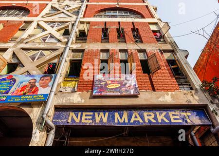 New Market, eine riesige Einkaufspassage, die früher als Sir Stuart Hogg Market bekannt war, Kalkutta, Hauptstadt von West Bengalen, Indien Stockfoto