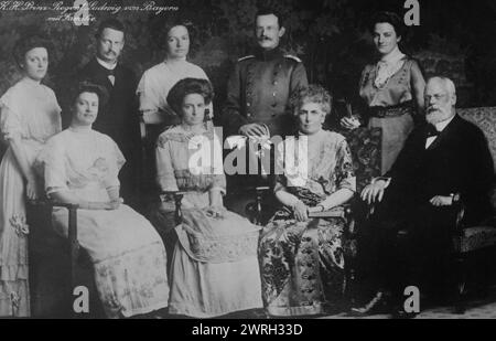 König Ludwig von Bayern &amp; Familie, zwischen 1915 und 1920. Stockfoto