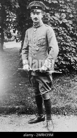 Lieut. Frankl, zwischen 1915 und 1920. Zeigt Leutnant Wilhelm Frankl (1893–1917), ein Pilot der deutschen Luftwaffe während des Ersten Weltkriegs Stockfoto