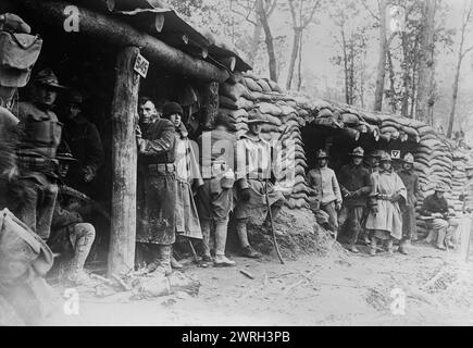 Y.M.C.A. in Fort Sheridan, ills., 1917 und 1918. YMCA-Bauten in Fort Sheridan, heute ein Wohnviertel, das im Ersten Weltkrieg Lake Forest, Highwood und Highland Park, Illinois, gebildet wurde Stockfoto