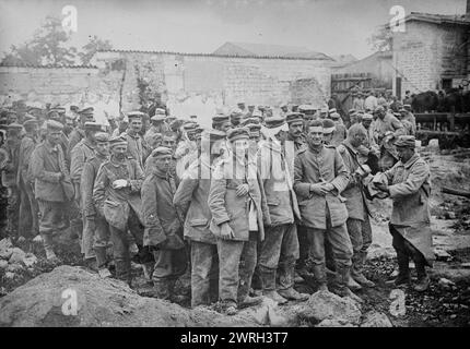 Deutsche Gefangene, Frankreich, zwischen 1915 und 1918. Deutsche Kriegsgefangene in Frankreich während des Ersten Weltkriegs Stockfoto