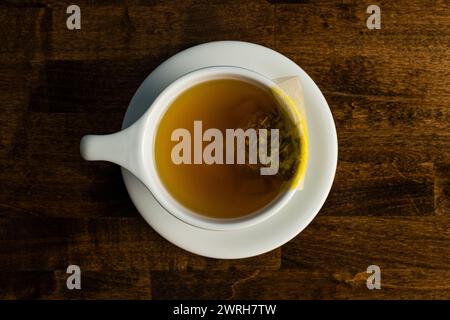 In einer Tasse Kräutertee Stockfoto
