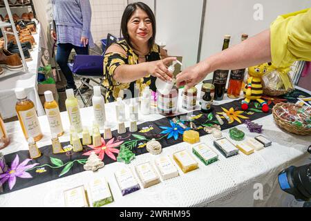 Merida Mexico, Zona Industrial Calle 20A, Centro de convenciones y exposiciones Siglo XXI Centre, Kongresszentrum, Innenausstattung, Expo Emprendedores Yu Stockfoto