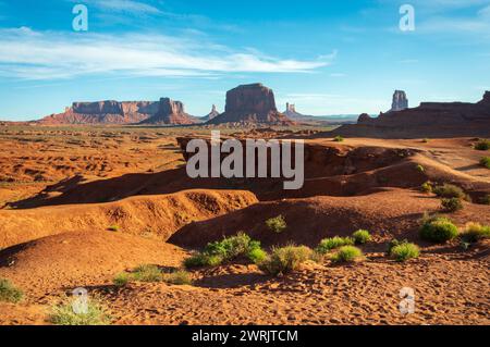 Epischer Buttes of Monument Valley Navajo Tribal Park in Utah Stockfoto