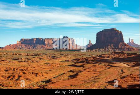 Epischer Buttes of Monument Valley Navajo Tribal Park in Utah Stockfoto