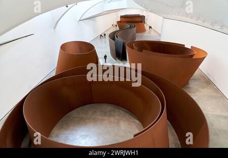 „The Matter of Time“, 1994–2005, Richard Serra (1938), Guggenheim Bilbao Museum, Bilbao, Baskenland, Spanien, Europa. Stockfoto