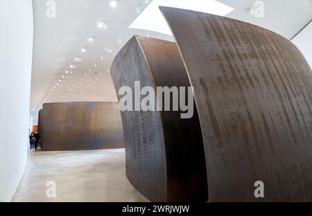 „The Matter of Time“, 1994–2005, Richard Serra (1938), Guggenheim Bilbao Museum, Bilbao, Baskenland, Spanien, Europa. Stockfoto