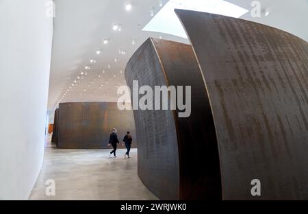 „The Matter of Time“, 1994–2005, Richard Serra (1938), Guggenheim Bilbao Museum, Bilbao, Baskenland, Spanien, Europa. Stockfoto