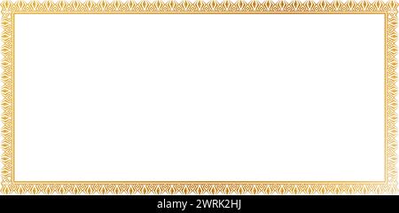 Randrahmen Linie Deko Vektorgrafik einfache Linie Ecke Dekoratives Design für Abschlusszertifikat Vorlage, Präsentationen, Benutzeroberfläche Anzeigen Stock Vektor