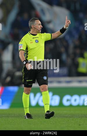 Roma, Italien. März 2024. Gianluca Aureliano während des Fußballspiels der Serie A Tim zwischen Latium und Udinese im Olympiastadion Roms, Italien - Montag, 11. März 2024 - Sport Soccer ( Foto: Alfredo Falcone/LaPresse ) Credit: LaPresse/Alamy Live News Stockfoto