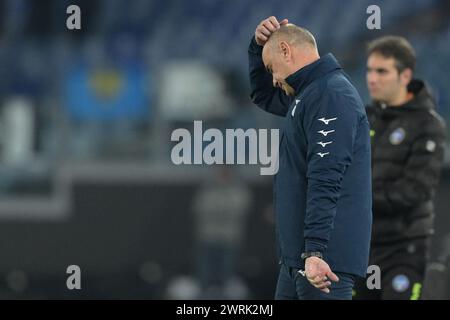 Roma, Italien. März 2024. Giovanni Martuscello während des Fußballspiels der Serie A Tim zwischen Latium und Udinese im Olympiastadion Roms, Italien - Montag, 11. März 2024 - Sport Soccer ( Foto: Alfredo Falcone/LaPresse ) Credit: LaPresse/Alamy Live News Stockfoto