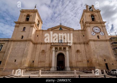 Die antike St. John's Co-Cathedral, Valletta, Malta Stockfoto