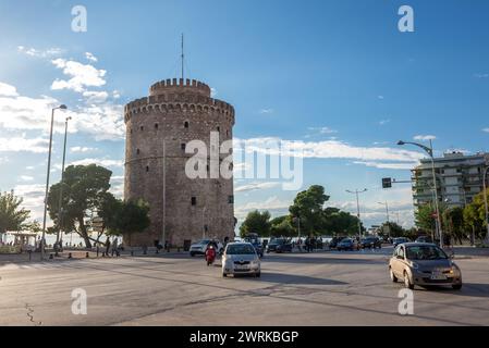 Weißer Turm von Thessaloniki in Thessaloniki, Griechenland Stockfoto