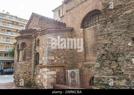 Apsis der Kirche St. Demetrius - Hagios Demetrios in Thessaloniki Stadt, Griechenland Stockfoto