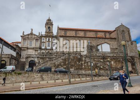 Kirche des Ehrwürdigen Dritten Ordens der Heiligen Franziskus und Kirche des Heiligen Franziskus in Porto Stadt, Portugal Stockfoto