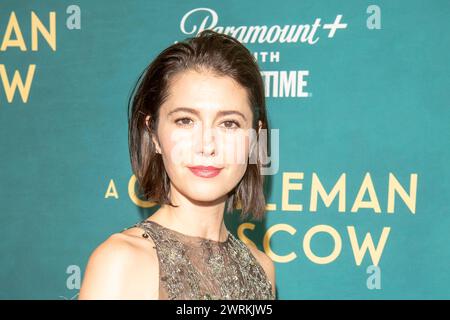 New York, New York, USA. März 2024. (NEU) „A Gentleman in Moscow“ Premiere-Event in New York City. März 2024, New York, New York, USA: Ewan McGregor, Mary Elizabeth Winstead, Amor Towles, Brooke Shields und Gäste nehmen am 12. März 2024 in New York City an der Premiere von „A Gentleman in Moscow“ Teil. (Foto: M10s/TheNews2) (Foto: M10s/Thenews2/Zumapress) (Bild: © Ron Adar/TheNEWS2 Via ZUMA Press Wire) NUR ZUR REDAKTIONELLEN VERWENDUNG! Nicht für kommerzielle ZWECKE! Stockfoto