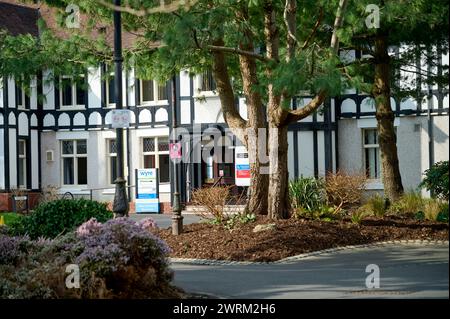 Die Front der Wyre Borough Council Büros in Poulton-Le-Fylde, Lancashire, Großbritannien Stockfoto