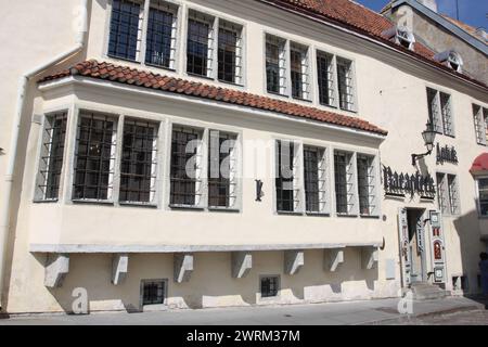 Alte Tallinn Rathaus Apotheke - Raeapteek Stockfoto