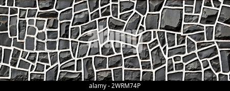 Alte Steinmauer in Ribeirao Preto, Sao Paulo, Brasilien Stockfoto
