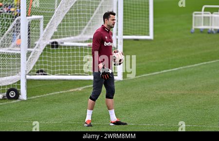 Romford, Großbritannien. März 2024. Łukasz Fabiański (West Ham, Torhüter) während des West Ham Open Training auf dem West Ham Trainingsplatz in Romford. Quelle: MARTIN DALTON/Alamy Live News Stockfoto