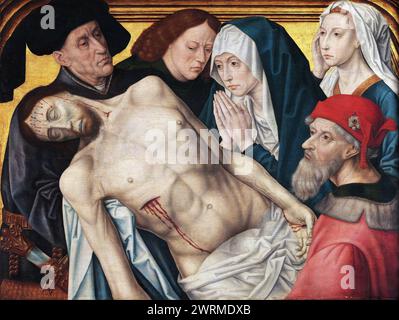 Pieta Hugo Van Der Goes (1440-1482) Stockfoto