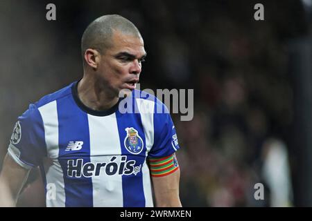 London, Großbritannien. März 2024. London, 12. März 2024: Pepe of Porto während des Achtelfinale der UEFA Champions League im zweiten Legspiel zwischen Arsenal und dem FC Porto im Emirates Stadium in London. (Pedro Soares/SPP) Credit: SPP Sport Press Photo. /Alamy Live News Stockfoto