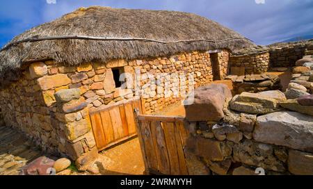 Archäologische Stätte Numancia, antike keltiberische Siedlung Numancia, Cerro de la Muela, Garray, Soria, Castilla y León, Spanien, Europa Stockfoto