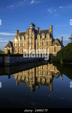 Schloss Beaumesnil Schloss Beaumesnil, Eure, Normandie, Frankreich, Europa Copyright: Godong 809-8903 Stockfoto