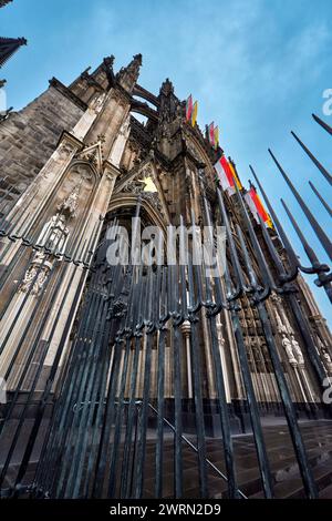 Blick auf den Kölner Dom Stockfoto