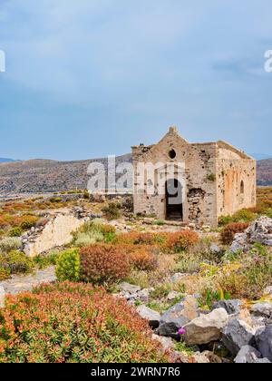 Venezianische Festungsruinen, Imeri Gramvousa, Region Chania, Kreta, Griechische Inseln, Griechenland, Europa Urheberrecht: KarolxKozlowski 1245-2766 Stockfoto