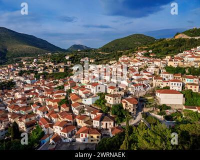 Ano Vathy, erhöhte Aussicht, Samos Town, Samos Island, nördliche Ägäis, griechische Inseln, Griechenland, Europa Copyright: KarolxKozlowski 1245-3058 Stockfoto