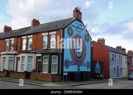 Tavanagh Street im Dorfviertel von South Belfast Stockfoto