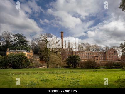 Quarry Bank Mill und Quarry Bank House, Styal. Wilmslow, Cheshire. UK Stockfoto