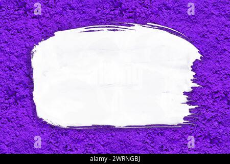 Violetter Hintergrund, natürlicher violetter Farbton von oben. Platz für Text. Farbenfroher Hintergrund. Stockfoto